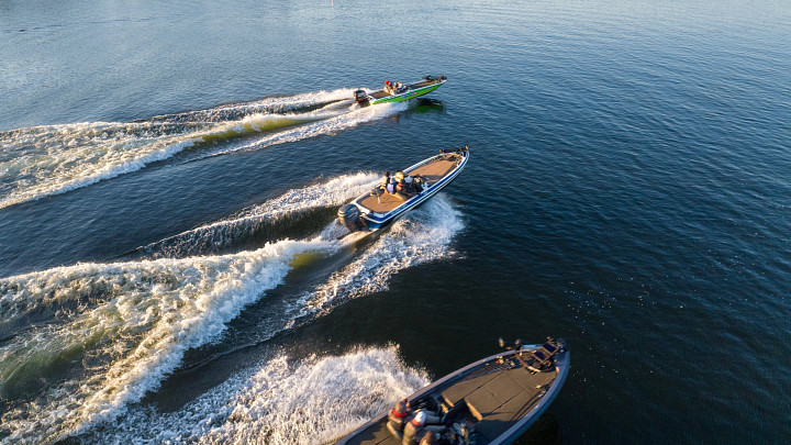 three boats on the water