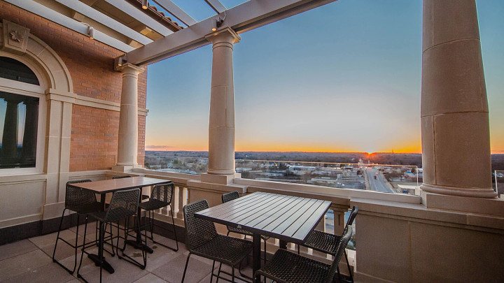 view from Rick Erwin's Level 10 at the AC Hotel Spartanburg