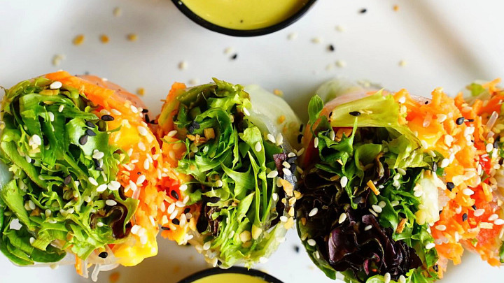 Spring rolls from Good Life Cafe